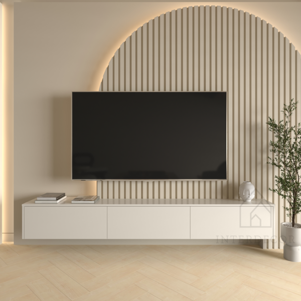 TV meubel zwevend 180cm - Elegance Collection - Beige - Afbeelding 2